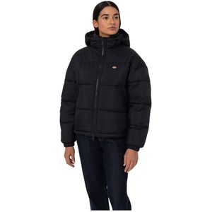 Dickies Alatna Oversized Puffer Jacket Zwart 2XS Vrouw
