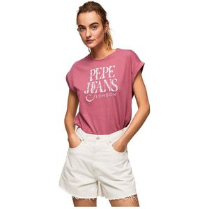 Pepe Jeans Linda Short Sleeve T-shirt Roze XS Vrouw