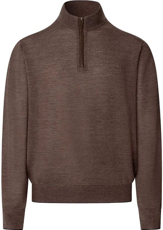 Hackett Merino Silk Half Rits Trui