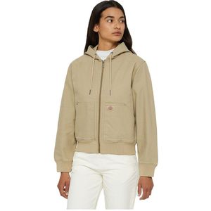 Dickies Duck Canvas Sherpa Lined Jacket Beige L Vrouw