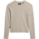 Superdry - Essential Logo Gd Rib - T-shirt - Lange Mouwen