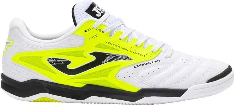 Joma - Cancha In - Futsal Schoenen - Zwart - Synthetisch Leer en Mesh