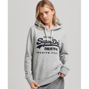 Superdry Vl Scripted Coll Hoodie Grijs 2XS Vrouw