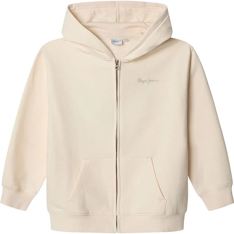 Pepe Jeansvoor meisjes. PG581348 Sweater Julia wit ecru (10Años= 140cm), Casual, Katoen, Duurzaam, kinderkleding