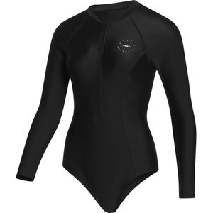 Mystic Jayde Swimsuit Dames Lange Mouwen Half-zip Rashguard