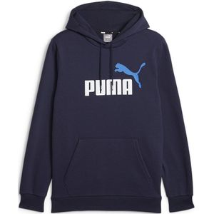 Puma Ess+ 2 Col Big Logo Hoodie Blauw XL Man