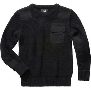 Brandit Bw Crew Neck Sweater Zwart 158-164 cm