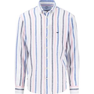 Fynch Hatton Colorful Stripes Button Down Overhemd Met Lange Mouwen