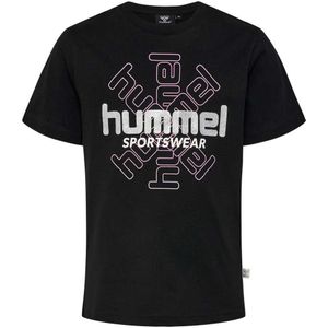 Hummel Circly Short Sleeve T-shirt Zwart 5 Years Meisje