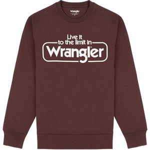 Wrangler Seasonal Sweatshirt Paars S Man