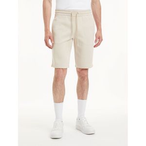 Calvin Klein Jeans Logo Tape Sweat Shorts Beige S Man