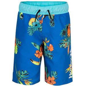 Hurley Parrot Floral Pull On 985398 Kids Swimming Shorts Blauw M Jongen