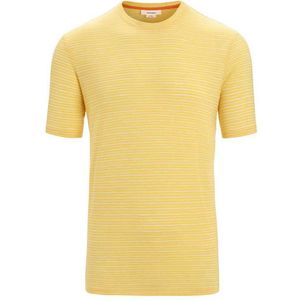Icebreaker Merino Linen Stripe Short Sleeve T-shirt Geel XL Man