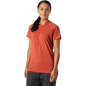 Helly Hansen Siren Half Zip Short Sleeve T-shirt Oranje XS Vrouw