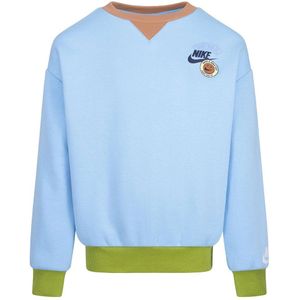 Nike Kids Colorblock Rib Crew Sweatshirt Blauw 5-6 Years