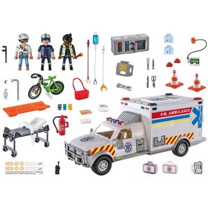 Playmobil Rescue Vehicle: Us Ambulance City Action Veelkleurig