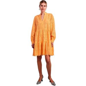 Yas Holi Long Sleeve Dress Oranje XS Vrouw