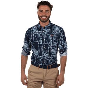 Nza New Zealand Woodville Long Sleeve Shirt Blauw S Man