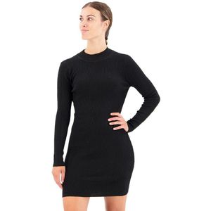 Superdry Backless Bodycon Long Sleeve Short Dress Zwart L Vrouw
