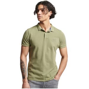 Superdry Vint Destroy Short Sleeve Polo Groen S Man