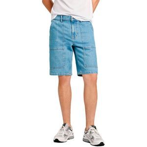 Pepe Jeans Pm801109 Utility Denim Shorts Blauw 31 Man