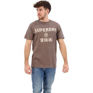 Superdry Workwear Logo Vintage Short Sleeve T-shirt Bruin L Man