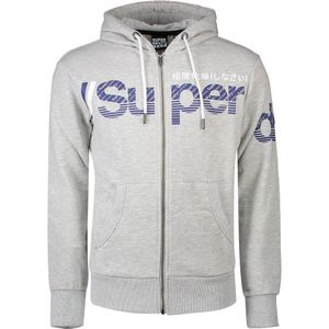 Superdry Core Split Logo Full Zip Sweatshirt Grijs S Man