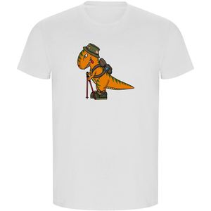 Kruskis Dino Trek Eco Short Sleeve T-shirt Wit XL Man