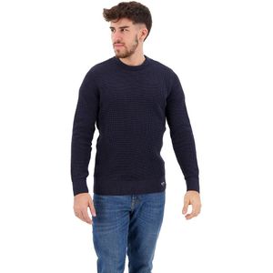 Superdry Textured Crew Neck Sweater Blauw 3XL Man