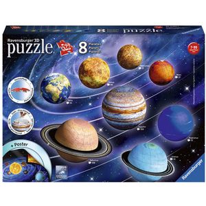 Zonnestelsel 3D Puzzel (522 Stukjes, Ravensburger)