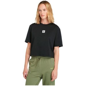 Timberland Stack Logo Short Sleeve T-shirt Zwart S Vrouw