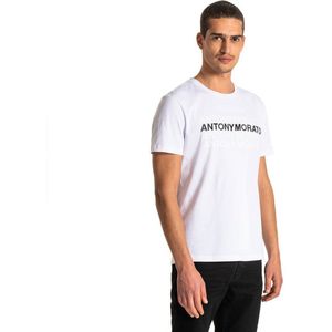 Antony Morato Slim-fit In 100% Cotton With A Print At Front Short Sleeve T-shirt Wit M Man