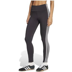 adidas - 3-Stripes High Waist Legging - Zwart - Katoen/Elastaan