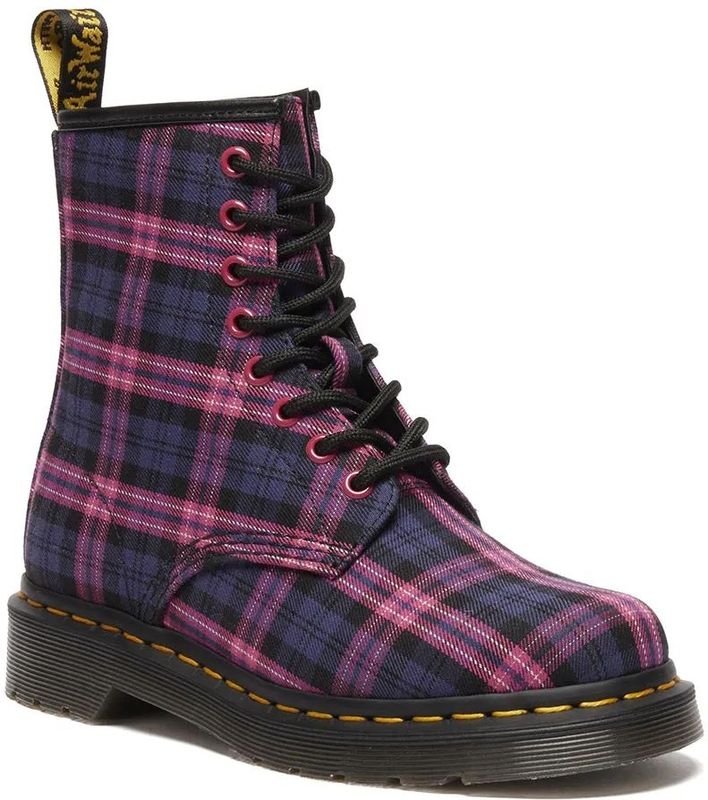 Dr. Martens - 1460 Tartan - Veterlaarzen - Roze