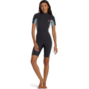 Billabong Foil Fl Spring 2/2 Mm Neopreen Pak Met Korte Mouwen En Ritssluiting Op De Rug Voor Dames