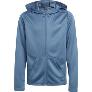 Adidas Hiit Full Zip Sweatshirt Blauw 7-8 Years