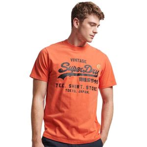Superdry Vintage Logo Store Classic Short Sleeve T-shirt Oranje M Man