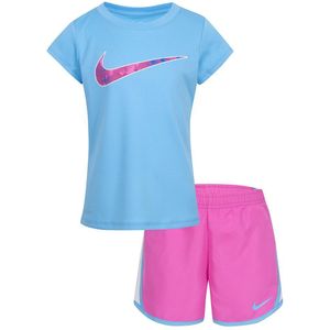 Nike Kids Printed Clutempo Set Roze 6-7 Years Meisje