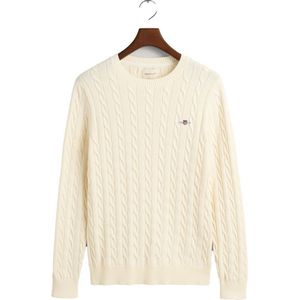 Gant Cable Sweater Beige S Man