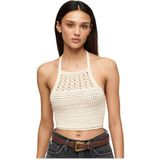 Superdry - Crop Halter Crochet Top - Zonder Mouwen