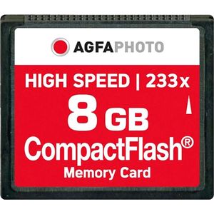 Agfa Compact Flash 8gb High Speed 233x Mlc Geheugenkaart Gerenoveerd