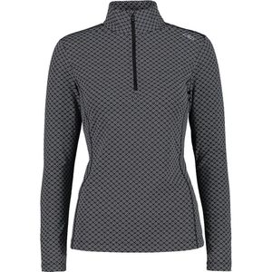 Cmp 31l1026 Printed Sweat Fleece Met Halve Rits