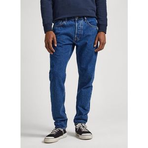 Pepe Jeans Pm2076874 I Love London Tapered Fit Jeans Blauw 28 / 34 Man