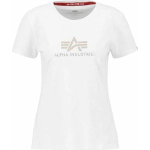 ALPHA INDUSTRIES - Crystal - T-shirt - Wit - Katoen