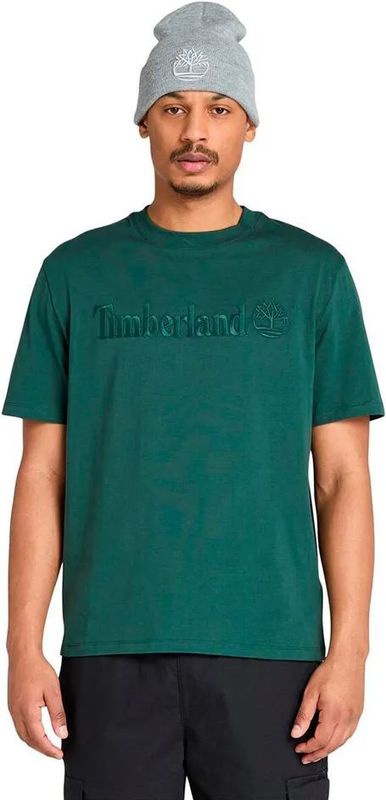 Timberland - TB0A6VPE3171 - T-shirt - Groen - Katoen - Korte Mouwen