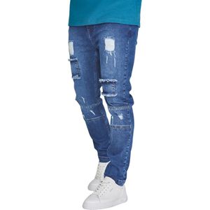 Siksilk Drop Crotch Jeans Blauw XL Man