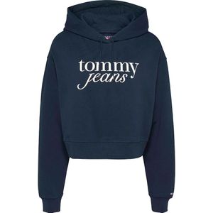 Tommy Jeans - Hoodie - Groen - 100% Regeneratief Katoen
