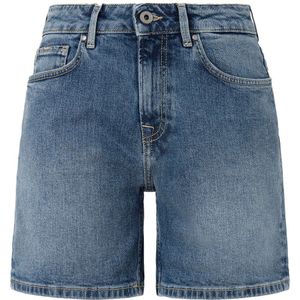 Pepe Jeans Skinny Fit Denim Shorts Blauw 31 Vrouw