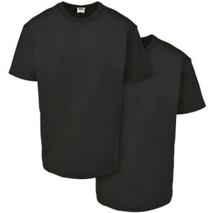 Urban Classics Organic Basic Short Sleeve T-shirt 2 Units Zwart S Man