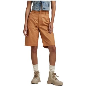 G-star D22900-c962 Straight Fit Chino Shorts Beige 27 Vrouw